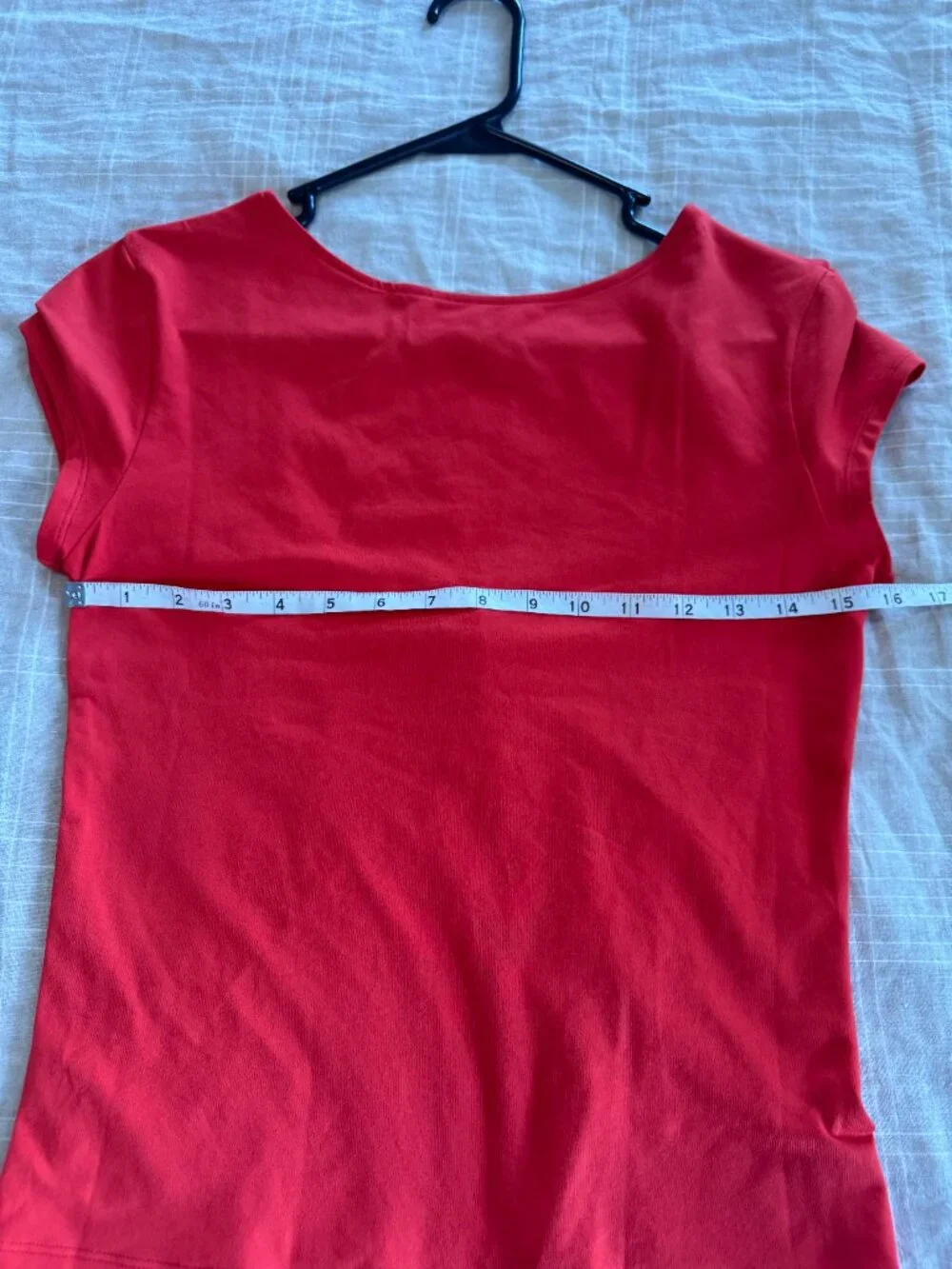 Alo Alosoft Back For More Tee in Bright Red with Flaw